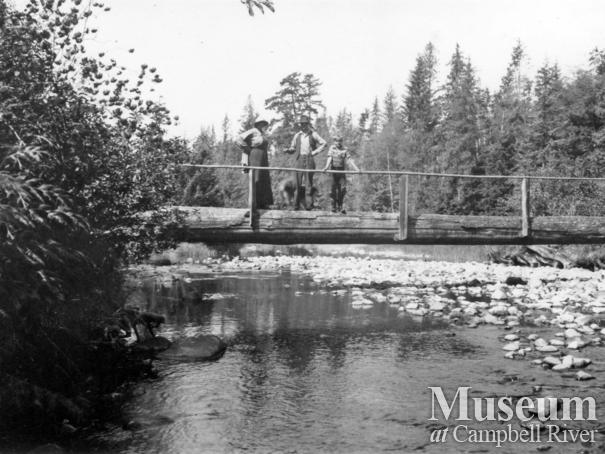Bridge over the creek at Grassy Bay, Loughborough Inlet