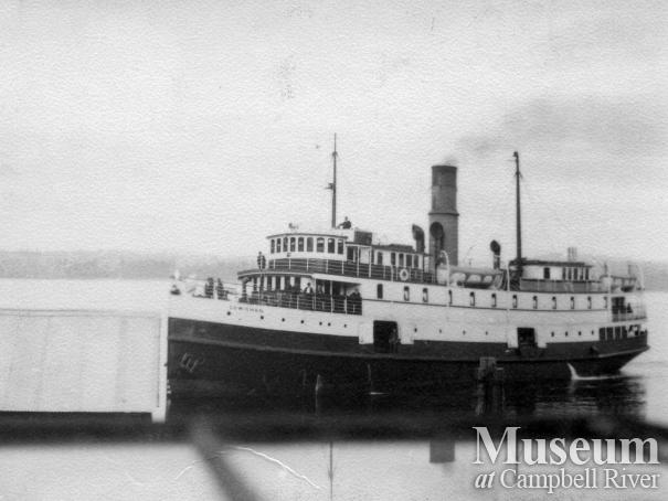 The Union Steamship, Cowichan, at Quathiaski Cove