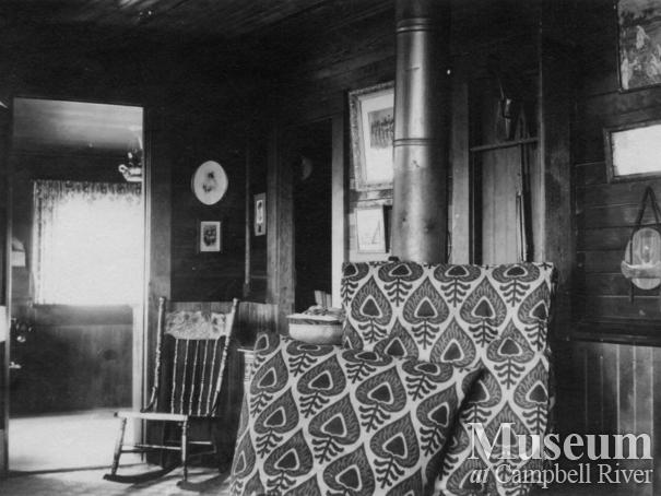Interior of the Marlatt home on Mary Island